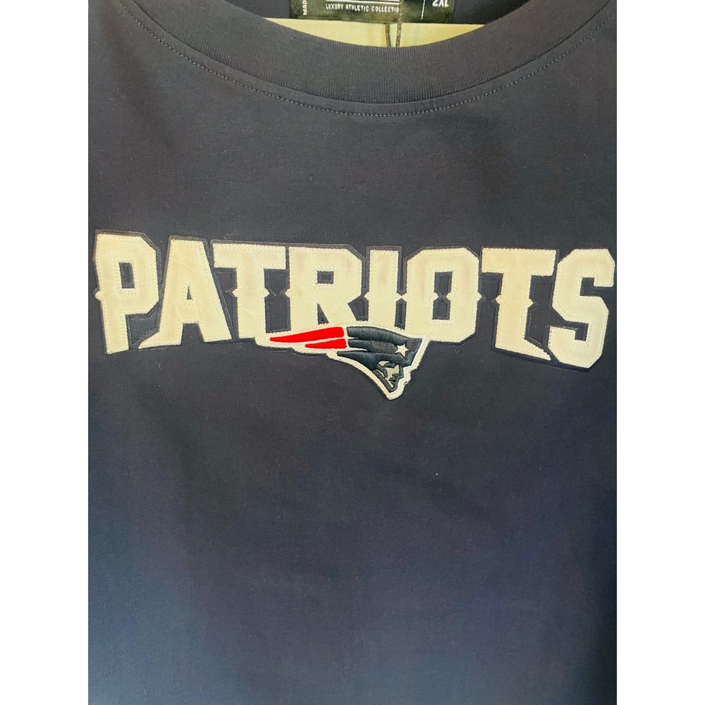 Pro Standard New England Patriots Cropped Navy Blue T-Shirt Womens 2XL NWT NFL - Picture 3 of 6
